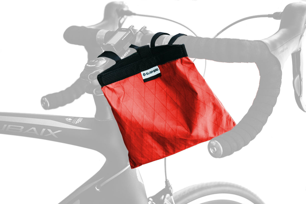 Red bike top bag